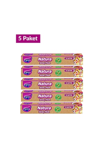 Natura Streç Film 15 Mt 5 Paket