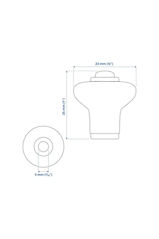 Ikea Klıngstorp 2'li Mobilya Kulpu 30 Mm Krom - Beyaz
