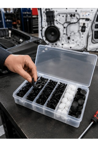 Otomotiv Plastik Klips Seti 100 Parça Uczzvidaseti-3 DİĞER