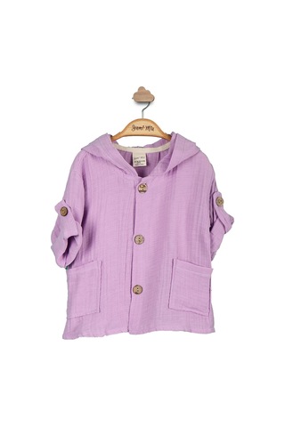 Kapüşonlu Müslin Hırka 001