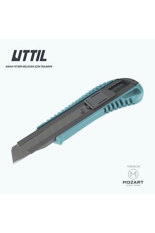 UTTIL Nmuk03 18 Mm Plastik Gövde, Çelik Kızak Maket Bıçağı