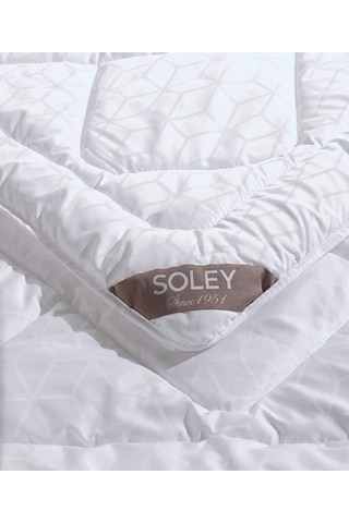 Soley İmpera Luxe Jakar Kumaş Yorgan Çift Kişilik Beyaz