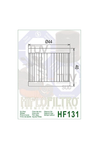 Hiflo Hf131 2019-2023 Tvs Apache Rtr 200 Uyumlu Yağ Filtresi