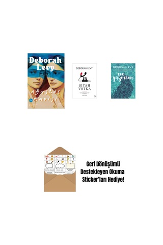 Ağustos Mavisi + Siyah Votka + Eve Yüzerken + Okuma Sticker'ları