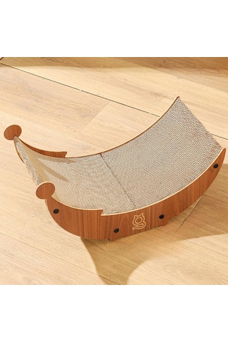 Suntek Kedi Şezlongu Oluklu Kağıt Uyku Tırmalama Pedi İç M