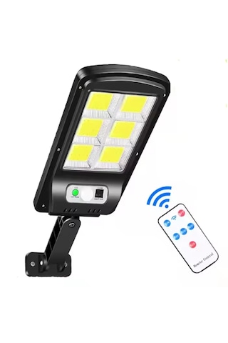 Solar 3 Modlu Cob Led Solar Güneş Enerjili Sokak Lambası Bahçe Aydınlatması 35cm X 11.5cm Beyaz