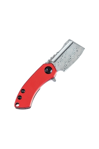 Kansept Mini Korvid Alüminyum Sap Damascus Çelik Mini Çakı T3030p2 Kum