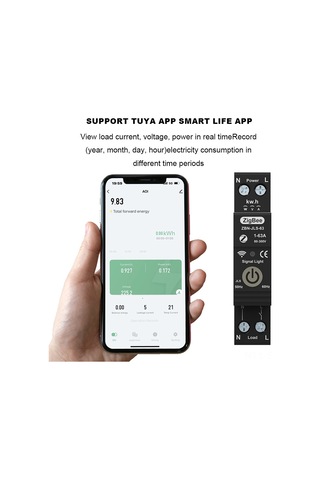 Springsun Zigbee Akıllı Korumalı Anahtar - Uzakdan Kontrol, Ses Komutları Ve Telefon Uygulaması İle Bağlanabilir Siyah Devre Kesici Siyah