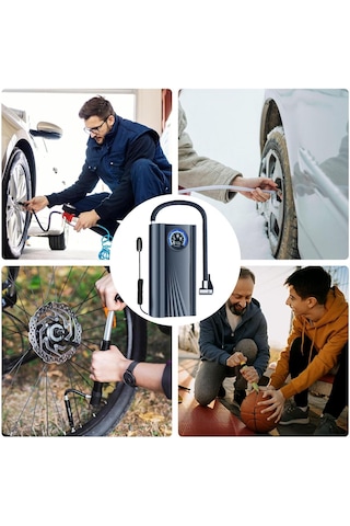 Araba Lastikleri İçin Hava Pompası Çakmaklık Girişli 150psı Pompa