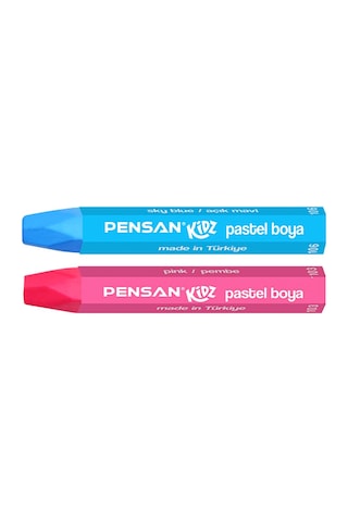 Pensan Kidz Karton Kutu Pastel Boya 24 Renk Çok Renkli