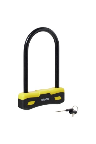 Rolson 66743 250 X 165 Mm U Type Bicycle Lock , Black Çok Renkli