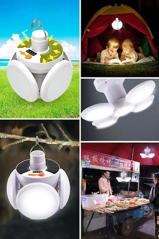 Solar Güneş Enerji Ve Usb Sarjlı 5 Kanatlı Led Lamba 5365