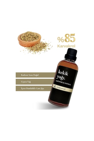 Sabunal Kekik Yağı 100 ML - Karvakrol Oranı Yüksek Doğal Vücut Bakım Yağı
