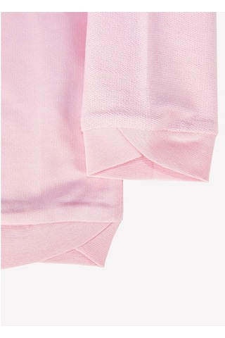 Organik Kız Çocuk Sweatshirt - Pembe