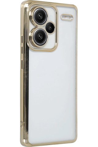 Newface - 237 - Xiaomi Redmi Note 13 Pro Plus Kılıf Razer Lensli Silikon - Kmrsfres - - Gold