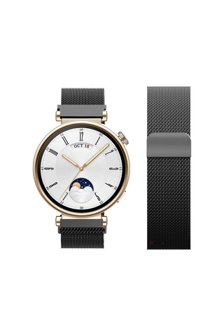 Huawei Watch Gt4 41mm Uyumlu Manyetik Milanese Loop Metal Kordon