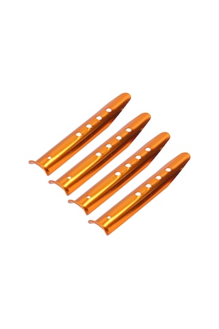 Skycity 4 Adet Taşınabilir Alüminyum Çadır Pini - Kuru Toprak, Kum Ve Kar İçin Güçlü Tutma Gücü, Outdoor Kamp Malzemesi Altın