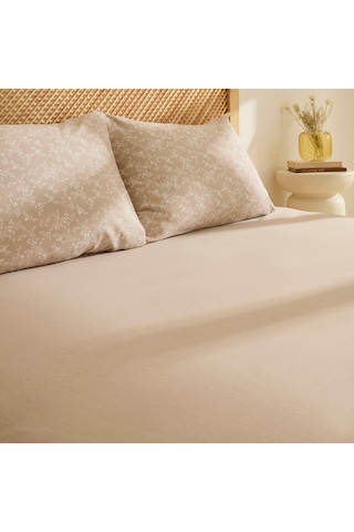 Sarah Anderson Alesia Tek Kişilik Çarşaf Takımı Bej Bej