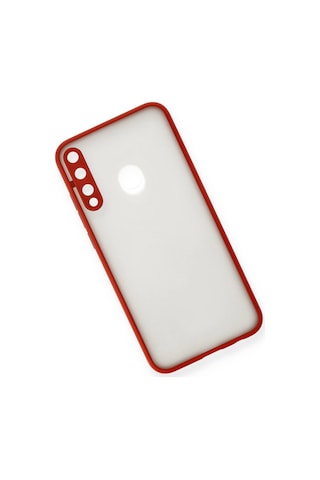 Newface - 241 - Huawei P40 Lite E Kılıf Montreal Silikon Kapak - Csmo-tex - - Kırmızı