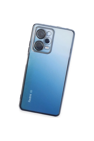 Xiaomi Redmi Note 12 Pro 5g Kılıf Razer Lensli Silikon - Açık Mavi Çokrenkli