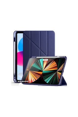 Huawei Matepad Se 11''inç 2024 Kılıf Kalem Bölmeli Katlanabilir Uyku Modlu Yumuşak Silikon Kapak