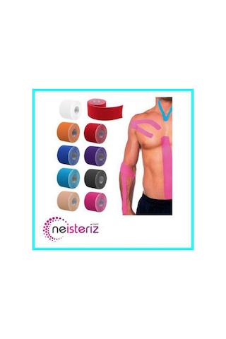 Medizin Tek Kinesio Bant Sporcu Bandı Tape Açık Yeşil 5Cmx5M