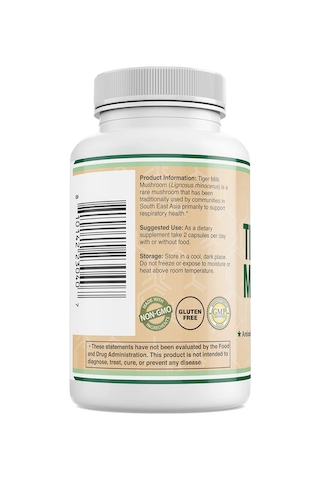 Tiger Milk Mushroom 500 Mg 120 Kapsül