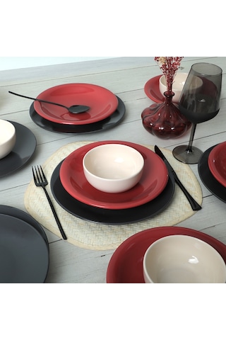 Keramika Noble Mix Yemek Takımı 18 Parça 6 Kişilik 030-520-623