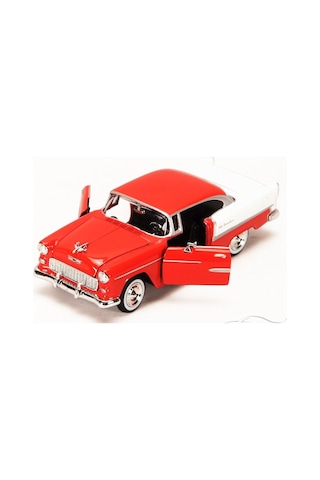 Motormax 1955 Chevy Bel Air 1/24 Kırmızı Model Araba