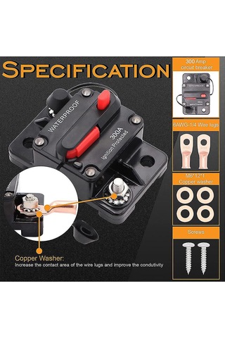 Singree "su Geçirmez 50a Manuel Resetli Deniz Teknesi Ve Atv Devre Kesici - 12-48v" Diğer