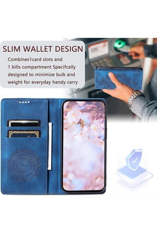 Samsung Galaxy A32 5g Deri Manyetik Folyo Tpu Darbeye Dayanıklı Dayanıklı Koruyucu Kılıf Samsung Galaxy A32 5g Kılıfı İle Uyumlu Çok Renkli