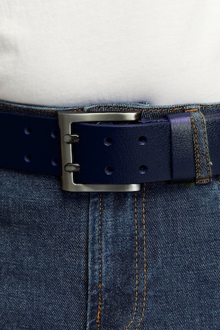 %100 Hakiki Erkek Manda Derisi Çiftdilli Spor Erkek Kot Kemeri 4,5 Cm Lacivert