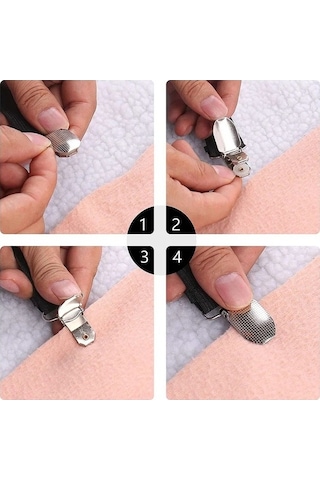 Flybuy Yatak Yatak Tutucular Tutucu Str Siyah-12 Klips-tutucu Klipsler Klipsle Kaymaz Kapak Gereçleri Ev Elemanları Elastik 8/12 47125189 Zg Çok Renkli