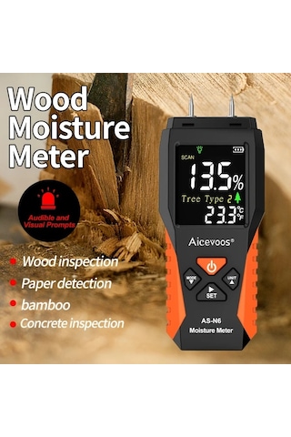 Motion003 Aicevoos Dijital Ahsap Nem Olcer N6 Igne Tipi Su Kacak Dedektor Lcd Ekran Nem Test Ci