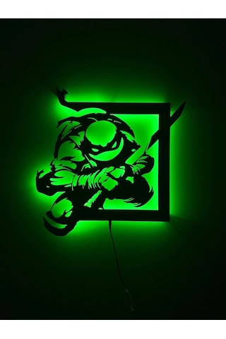 Led Işıklı Ninja Kaplumbağalar Tablosu