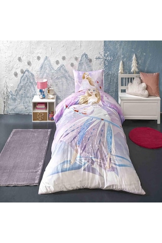 Taç Lisanslı Disney Frozen Breezy Tek Kişilik Nevresim Takımı