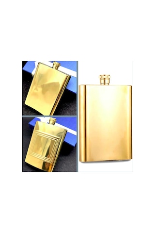 Omeniv 250ml Gold Matara Termos İçki Votka Viski Şarap Şişesi