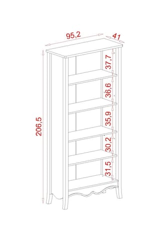 Meltem Kids Dream Beyaz Genç Odası Kitaplık