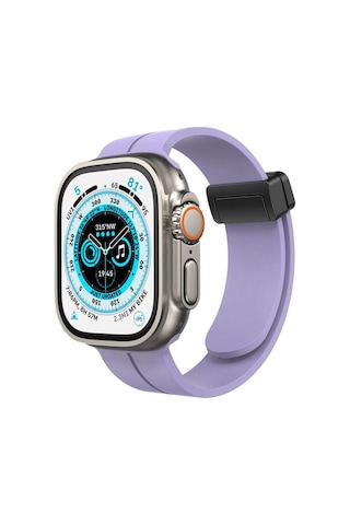Tedar Apple Watch Uyumlu 38mm Kr412 Elegance Stylısh Kordon Saat Değildir - Lila Najmaddin