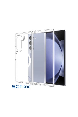 Schitec Samsung Galaxy Z Fold 6 Magsafe Özellikli Şeffaf Kılıf -