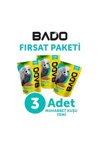 Bado Muhabbet Kuş Yemi Special 400gr 3lü