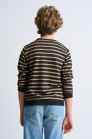 Alexandergardi Alexandergardı Çizgili Bisiklet Yaka Çocuk Sweatshirt Antrasit