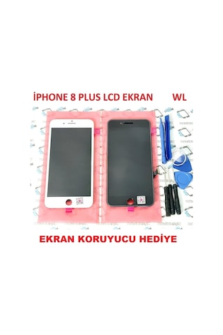 Apple Uyumlu iPhone 8 Plus Lcd Ekran Dokunmatik (LW) (Montaj Seti)-(Tkgz4)