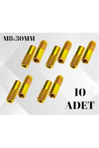 Çelik Dübel M8x30mm, Çelik Galvanizli Çakma Dübel, Duvar Montaj Ankrajı, Yapıların Sabitlenmesi Ve Yük Taşıma Diğer