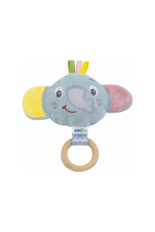 Babyjem Ahşap Halkalı Sevimli Fil Dişlik Yeşil
