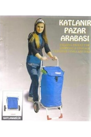 Öztaç Katlanır Pazar Arabası Lüxs Paslanmaz Pz01 (483222773)
