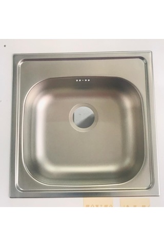 Ekosan 50 x 50 304 Kalite Paslanmaz Eviye + Sifon