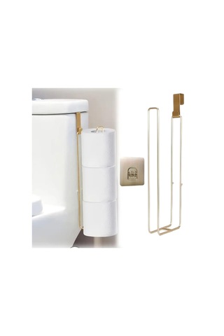 Homyl Tuvalet Kağıdı Tutucusu Banyo Organizasyonu Ofis Yurt Altın