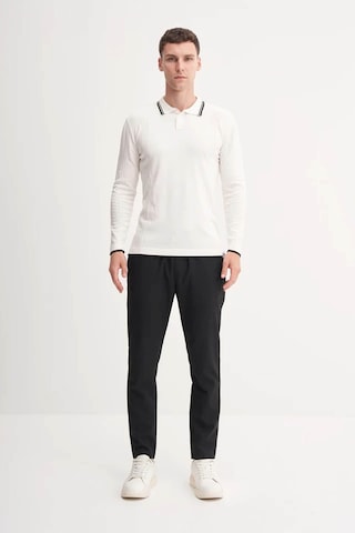 Cazador Çizgi Desenli Polo Yaka Ekru Erkek Kazak 33035 Ekru