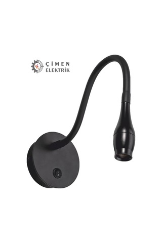 Eco Lounge Cata Ct 5232 Siyah Kasa Led Aplik 3w 3200k Gün Işığı